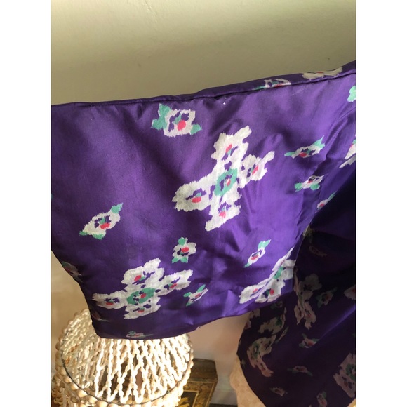 Authentic-Silk-Vintage-Reversible Floral-Kimono - Picture 8 of 16